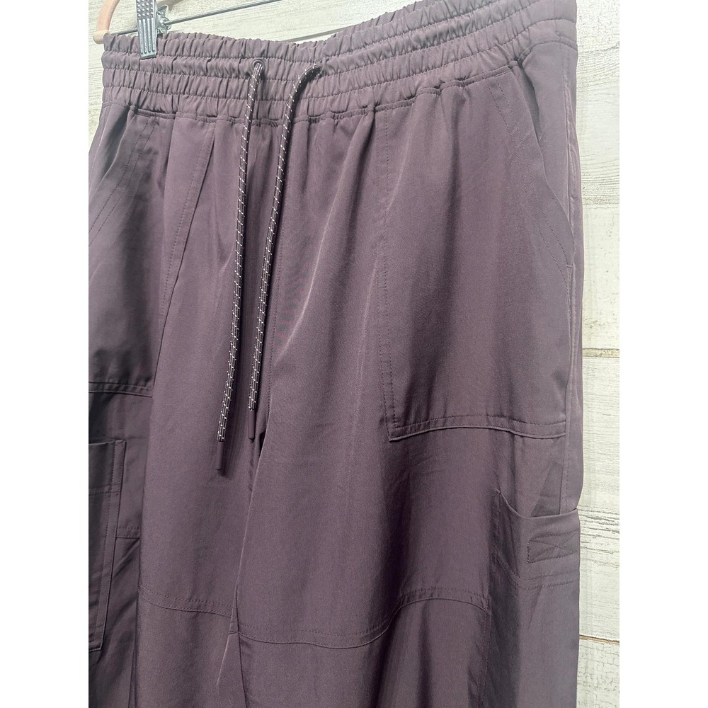 Old Navy Jogger Women M Purple High Rise Utility EUC - Picture 2 of 3